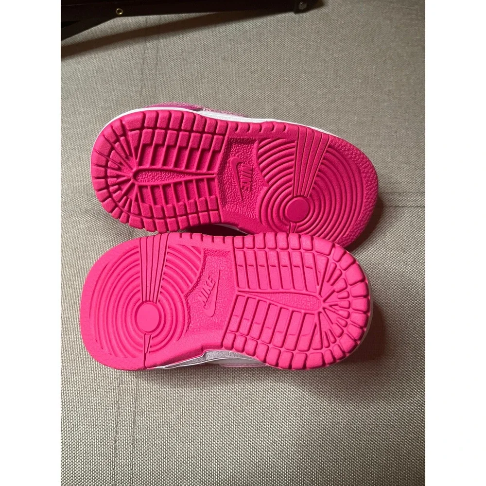 Nike Dunk Low Toddler Active Pink White FB9107-102 Size 6C Sneaker Kids Shoes